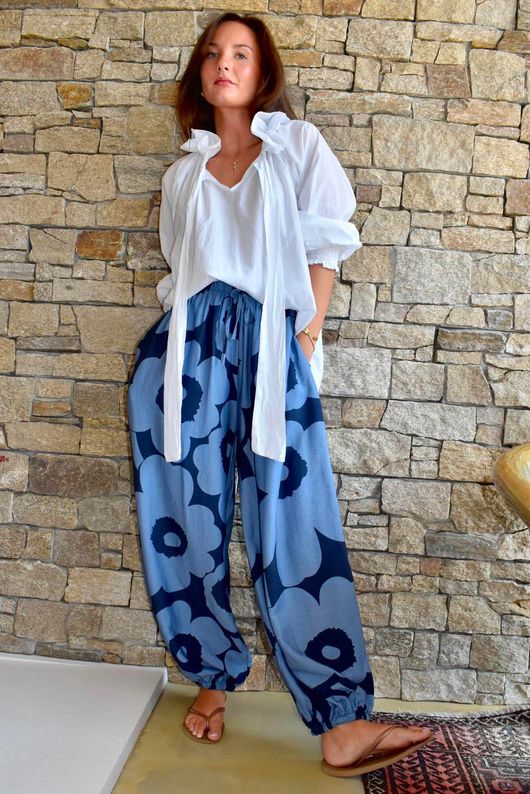 Carnaby Balloon Cuff Pant Denim & French Navy